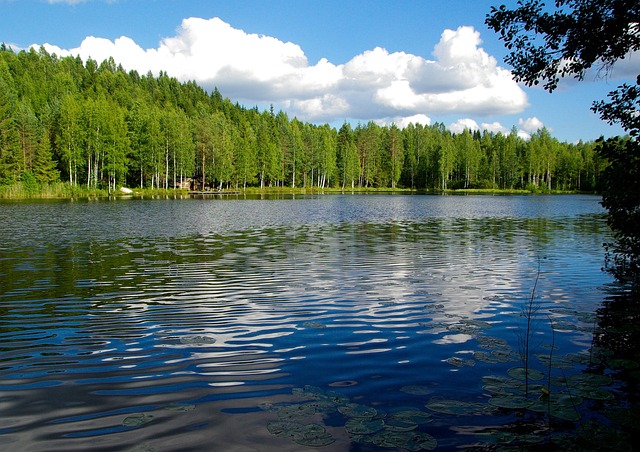 jezero ve Finsku